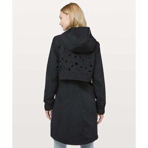 LULULEMON Black Laced with Grace Coat Jacket Size 10